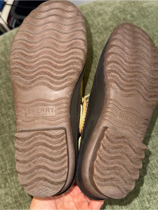 Sperry Chestnut Brown Leather Duck Boots Boat Shoes 8.5 Leather - Picture 7 of 8